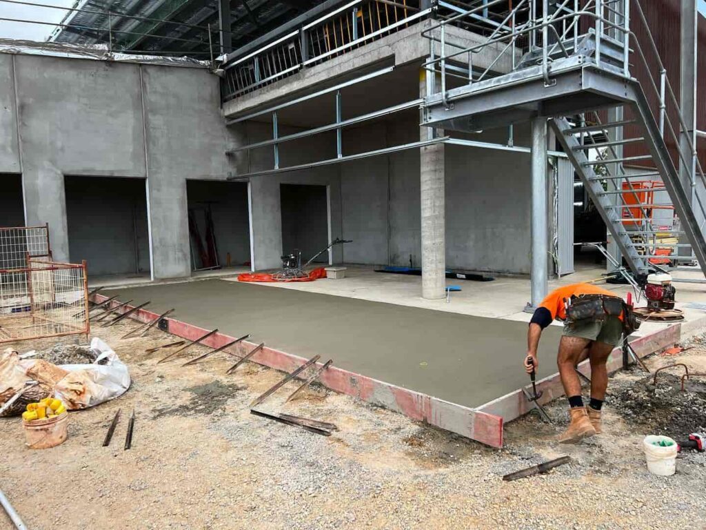 Concrete Slab in front of a New Construction — Concreters in Darwin, Northern Territory