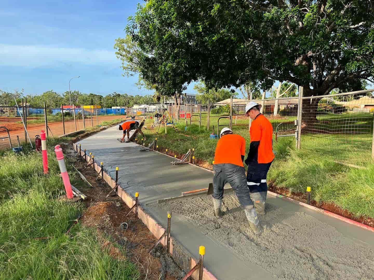 Concreting Pathway in the Park — Concreters in Holtze, NT