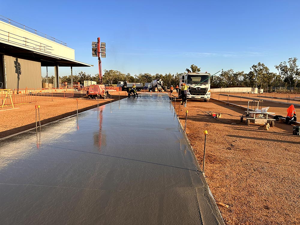 Drying Concrete Road — Concreters in Holtze, NT