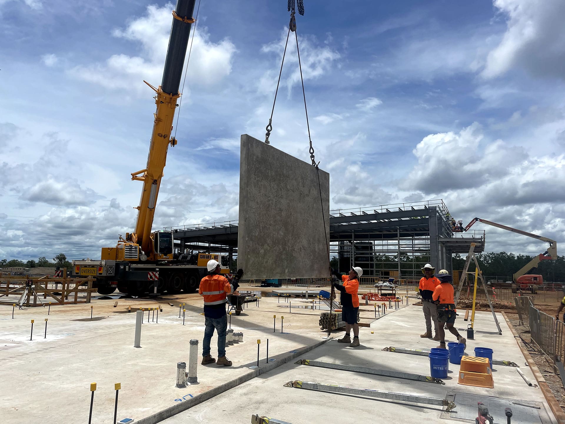 Precast Concrete Wall Installation — Concreters in Holtze, NT