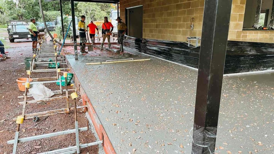 Concrete Slab Around the House — Concreters Concreting Pathway in the Park — Concreters in Holtze, NT