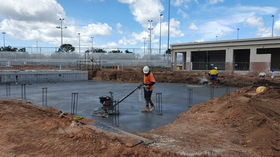 Workers Flattening Concrete — Concreters in Holtze, NT